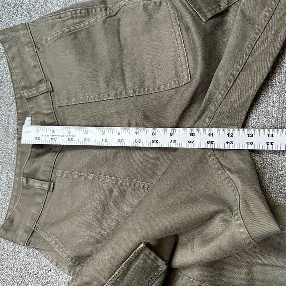 TNA Aritzia Tapered High Rise Cargo Pants in Olive Green / Grey Size 4 - Picture 5 of 7